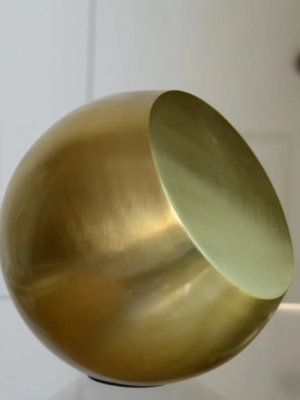crate and barrel gold stainless steel round Nordic modern ornament